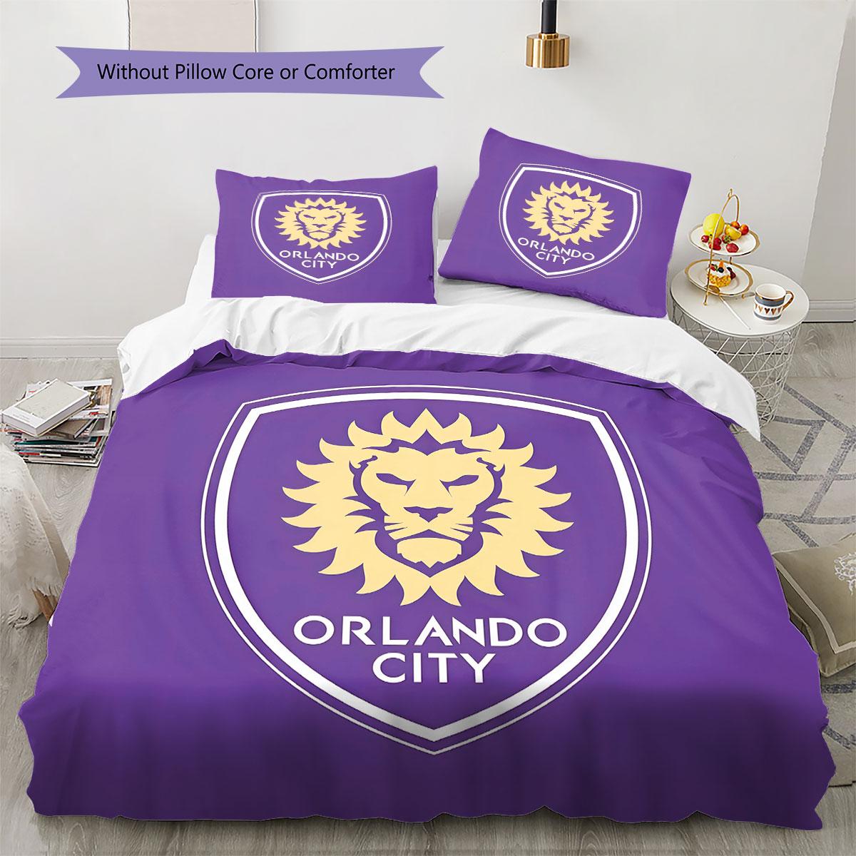 

OrlandoFC Pattern Bedding Quilt Set Quilt Cover Pillowcase Home Decoration Birthday Gift (1 * duvet cover + 2 * pillowcase, without core) 135x200cm