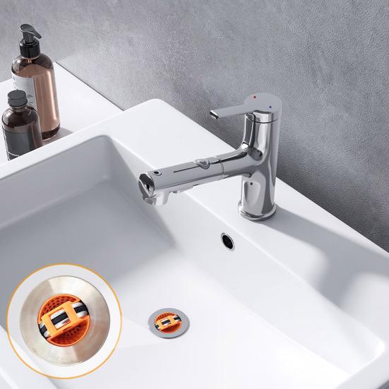 25Pcs 3D Printed Washbasin Filter Hair Catcher Filter 35mm Inlet Sink Water Filter Reusable Drain Strainer for Bathroom Kitchen