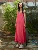 WARDOG Ribbon Long Dress Fuchsia Pink