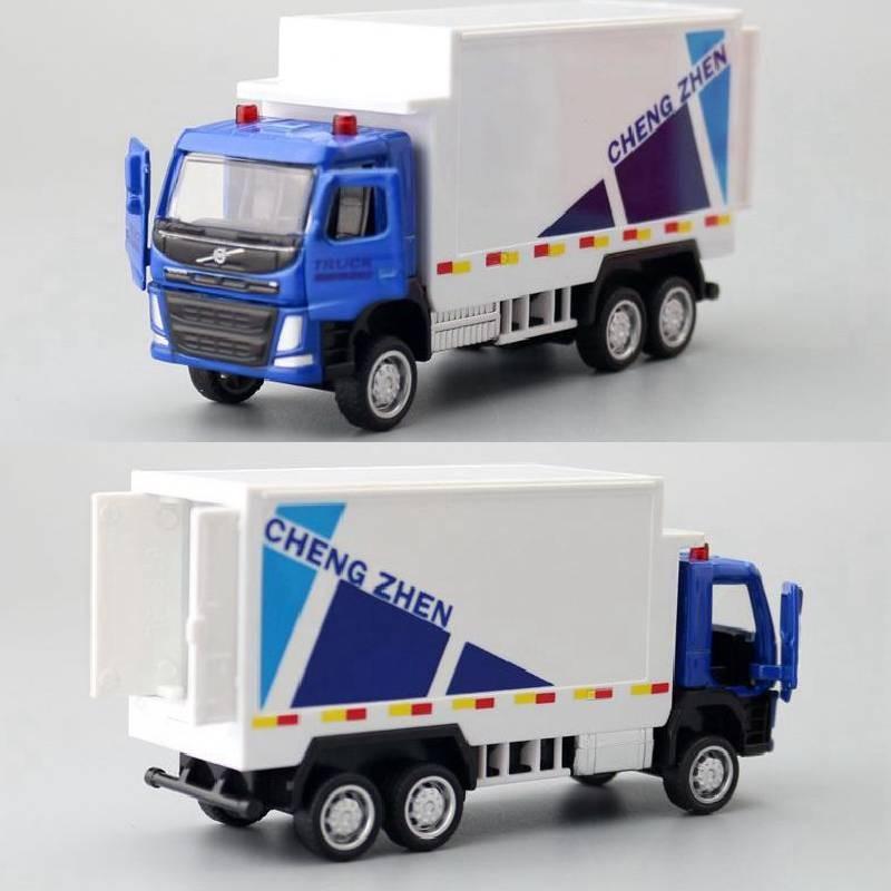 Simulation Container Alloy Transport Vehicle Model Toy With Doors Double
