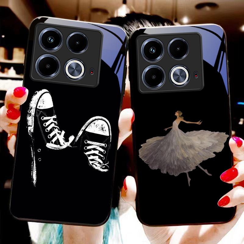 Astronauts Universe For Infinix Note 40 4G 30i 12 G96 Smart 8 Hot 9 Play 10 11S 12 20i 50 Pro Plus 5G Tempered Glass Phone Case