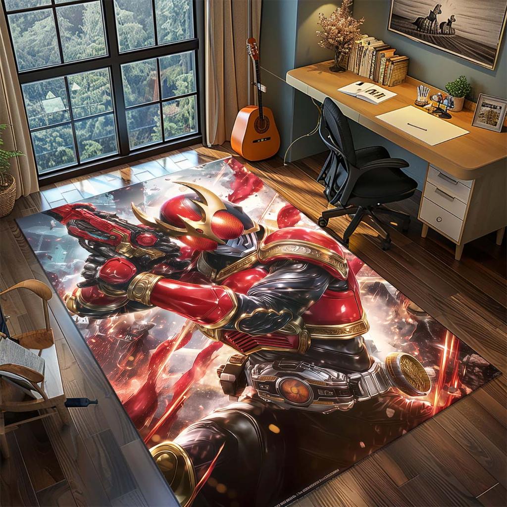 Tappeto Area Kamen Rider per Soggiorno Camera da Letto Decorazioni per la Casa Tappetino Cool da Film Tappetino per Pavimento