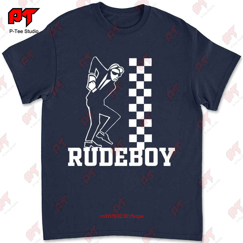 Skanking Rudeboy Ska Trojan Skinhead Scooterist Selector Tshirt CHEB