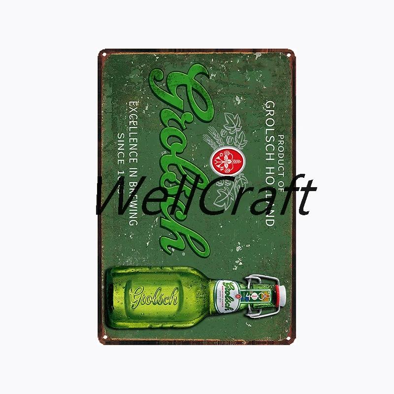 [ WellCraft ] Grolsch Metal Tin sign Vintage Wall Plaque Decor WX-51-1 room decor  vintage decor  home decor  wall decor