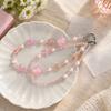 Crystal Phone Lanyard Beaded Phone Chain Jewelry Wrist Lanyard Women