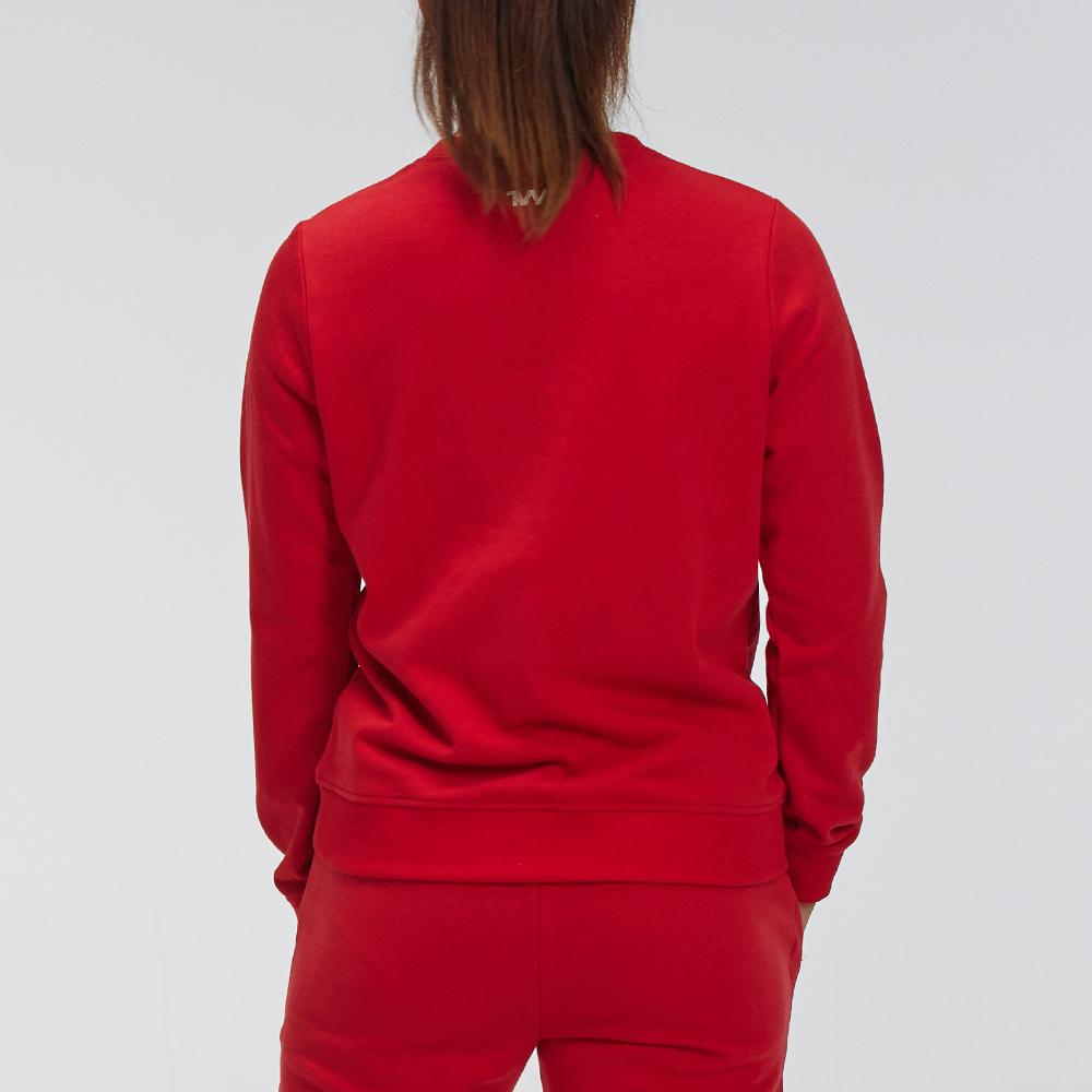 Under Armour Sports Leisure Knit Crewneck Training Sweatshirt Women Sweatshirt Red 21600302-600