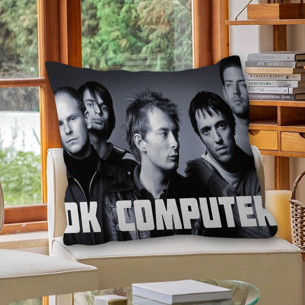 R-Radioheads Music Cushion Cover Car Throw Pillow Case For Sofa Car Christmas Gift 40x40cm 45x45cm