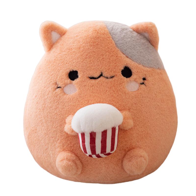 

Кот Squishmallow Корова Плюшевая игрушка Мягкая игрушка Кукла Милая Подушка для офисного сна для детей Cat