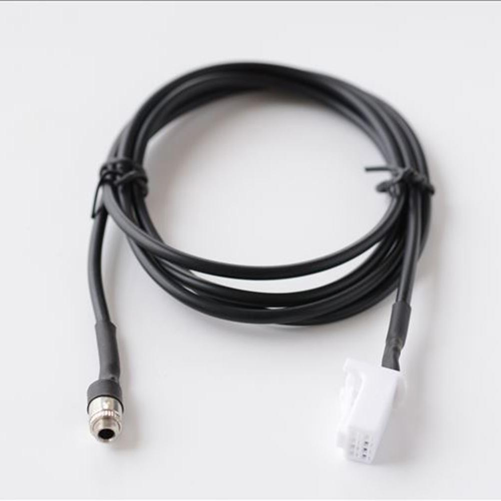 Automotive 8Pin AUX Audio Input Media Data Cable Adapter Compatible with For Suzuki HRV and For Forester Radios