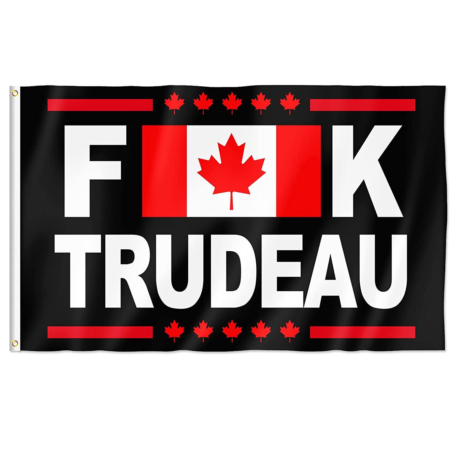 

Флаг Трюдо, двойной прошитый латунными втулками для наружного и внутреннего декоративного баннера B