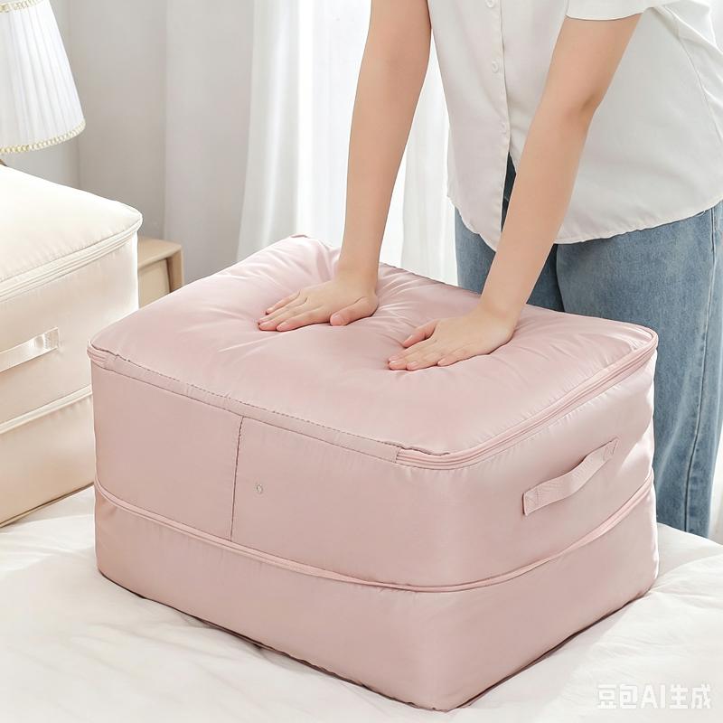 Compressible Quilt Storage Bag With Air Vent 50 Percent Space Saving Ideal For Home Closet Seasonal Bedding Storage