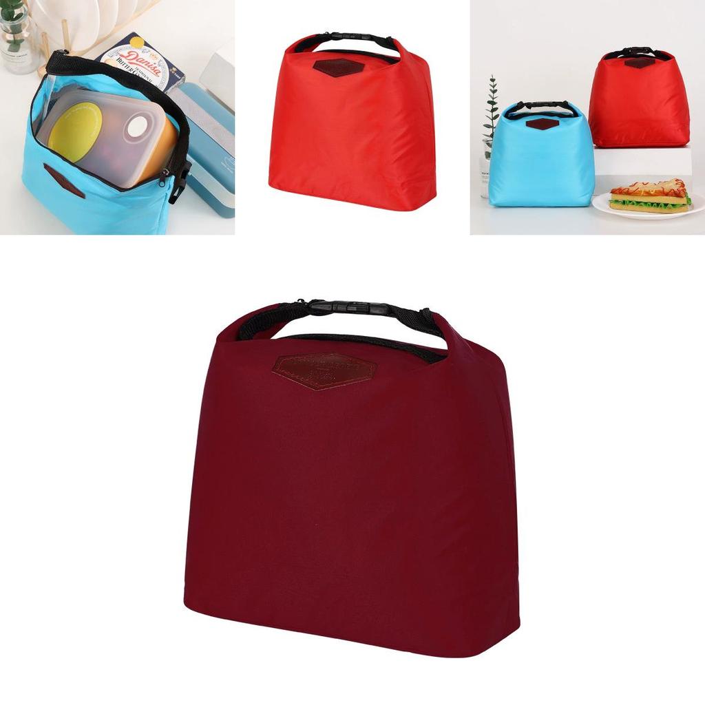 Fashion Insulated Lunch Bag With Nylon Material For Office And Picnic Use