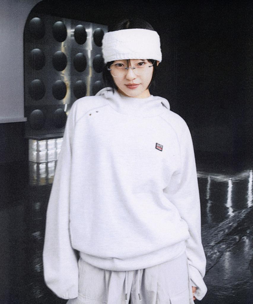 Sc Waffle Year-Open Hoodie (1% Gray)