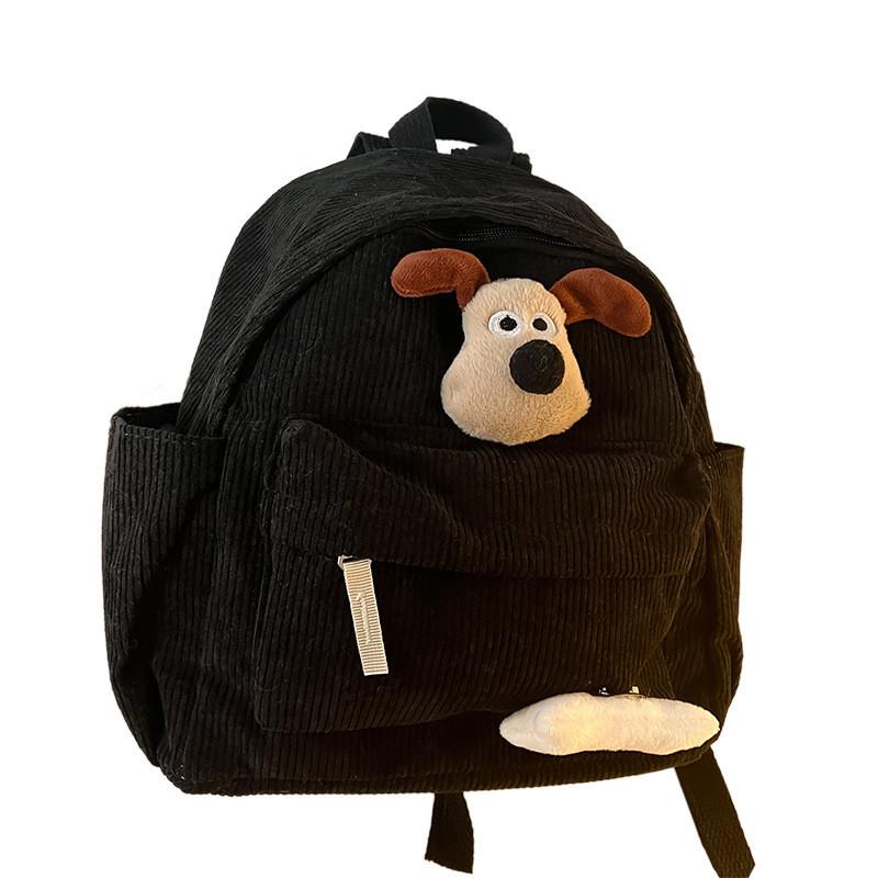Cute Plush Dog Backpack For Kids Adorable Cartoon Design Lightweight And Comfortable For Preschool