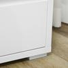 Chest of 3 Drawers Bedroom Dresser without Handles Drawer Unit for Living Room Office Modern Style 70x37x75 cm White