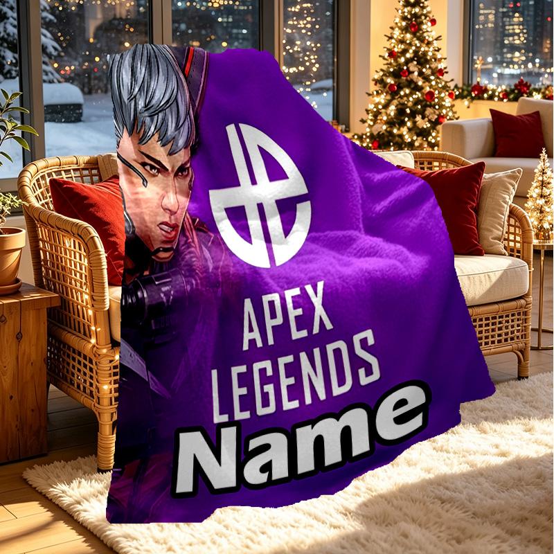 Custom Name Personalized Apex Legends Print Blanket, Home Decor, Bedroom, Sofa, Camping, Couch, Gifts for Birthday Christmas