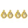 Premium-4 Pcs Ramadan Lantern Vintage Candle Lantern Decorative Hanging Lantern Eid Mubarak Lantern Gold Lantern Home Decor