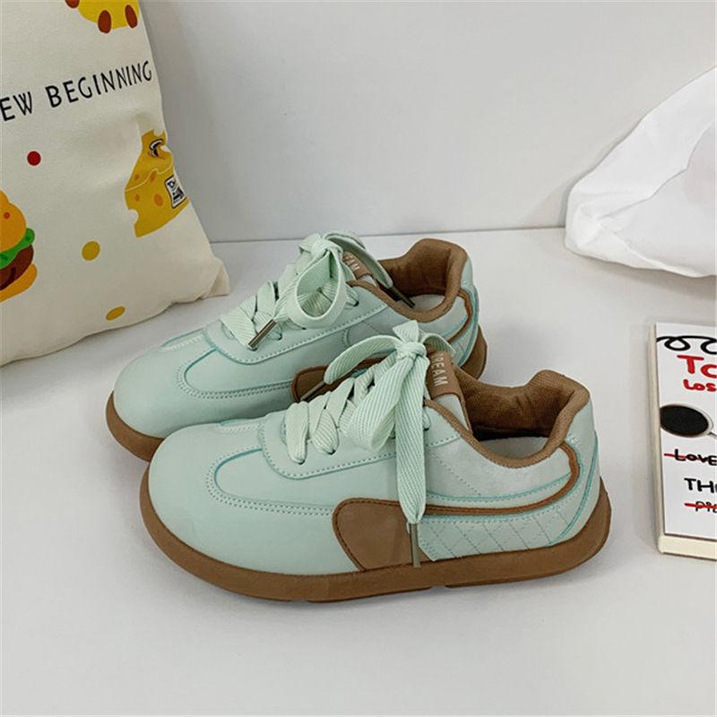 New niche design thick baseplate shoes women's fashion trend student versatile leisure sports little white shoes