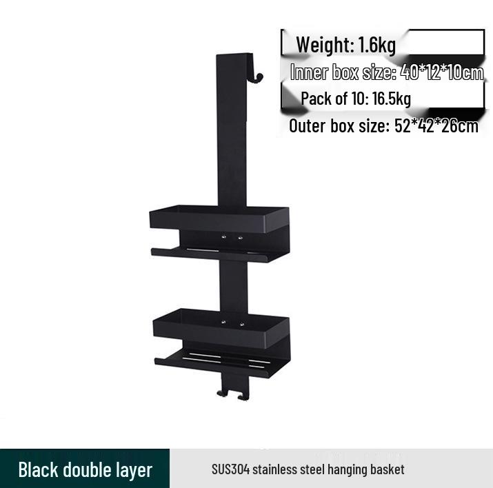 

Настінна полиця для душу та стелаж для зберігання у ванну кімнату без свердління зі скляними ярусами для туалетних приналежностей