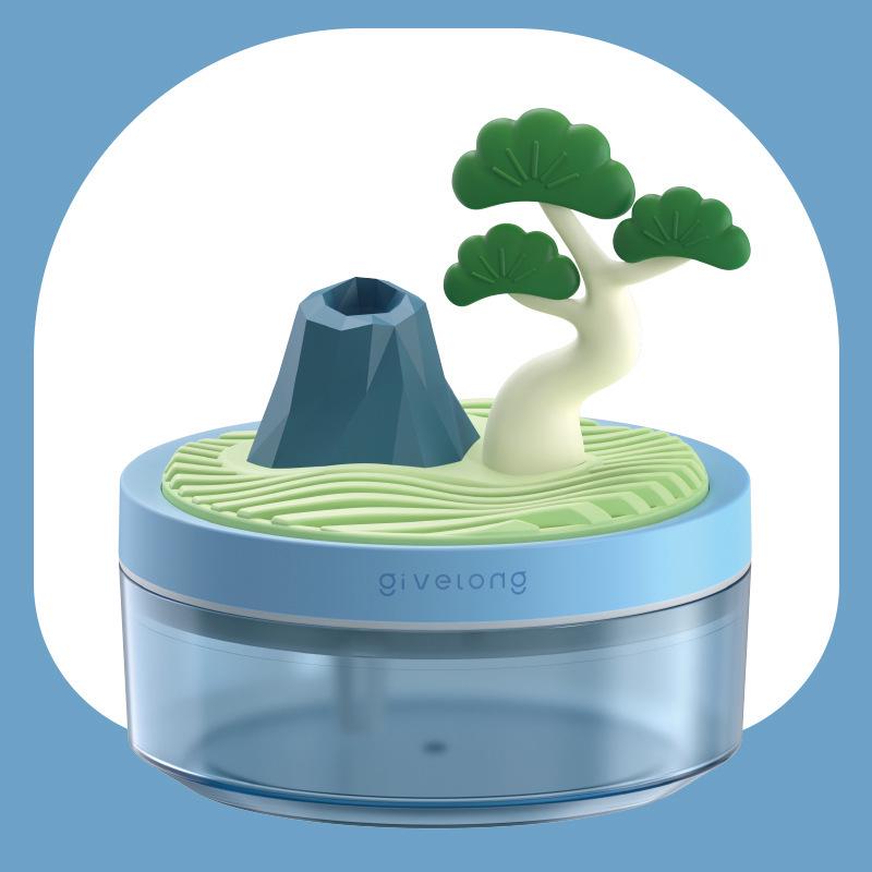 Portable USB Flower Air Humidifier: Low Noise, Small Spray for Home, Bedroom, Desktop, or Car