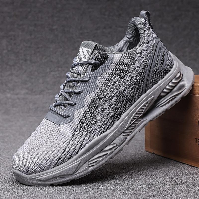 Men's shoes fly-woven breathable shoes summer new trendy shoes casual shoes soft-soled sports running shoes