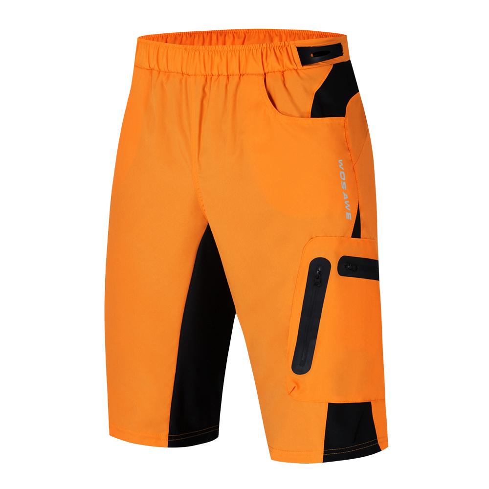 WOSAWE Men's Cycling Shorts Mountain Bike Shockproof 5D Padded Shorts Lightweight Loose Fit MTB Cycling Shorts Riding Trousers