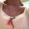 Modern Coral Ceramic Jewelry Necklace Adjustable Clavicle Chain Comfortable Wear Jewelry for Daily Use or Celebrations