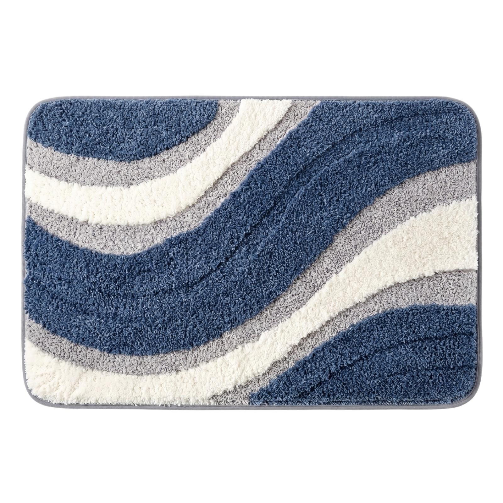 

Soft Faux Cashmere Non-Slip Absorbent Floor Mat Durable and Comfortable Area Rug Suitable for Various Indoor Spaces 40 синій
