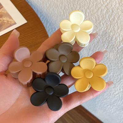 High Ponytail Clip Sweet Cute Hair Claw Invisible Ponytail Fixed Artifact Frosted Small Flower Women Hairpins Headdress