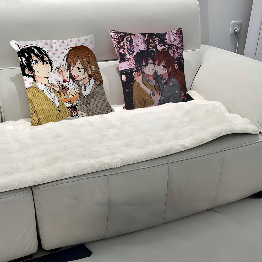 Anime H-Horimiya Pillow Case Removable Washable Cushion Cover – All-Season Soft Linen