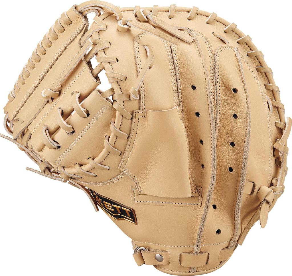 ZETT Winning Road Softball Pastel Brown BRCB33512F Catcher's Mitt, Left-Handed Throw, (3200),