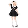 S-XL Halloween Dark Nun Lolita Cross Cosplay Mini Skirt Stage Performance