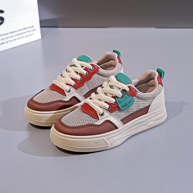 Mesh women's shoes sports and leisure shoes women's 2025 spring and autumn new maternity shoes soft-soled small white board shoes women's 6519-2