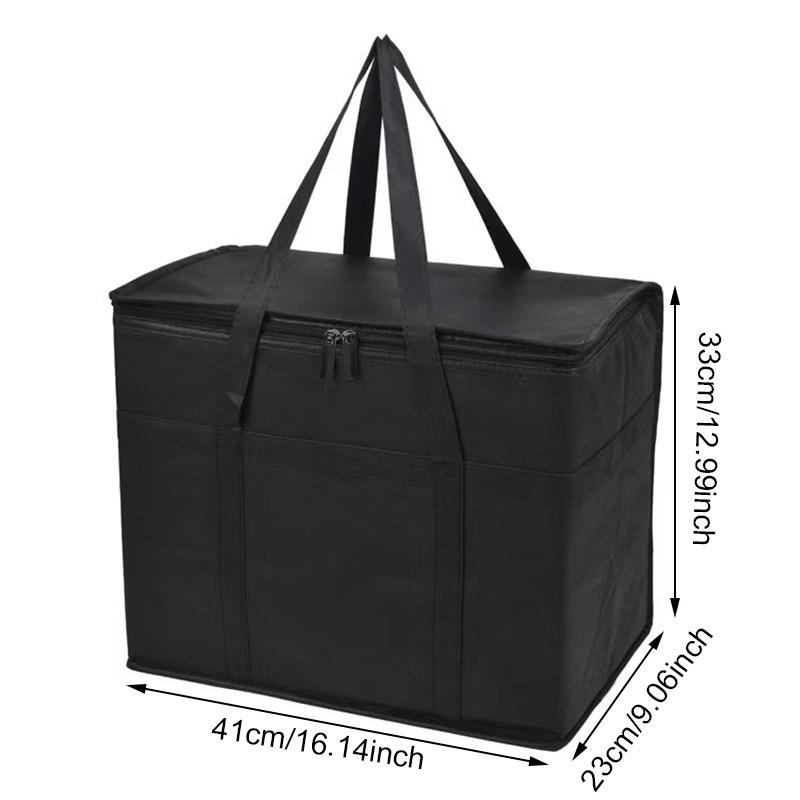 70L Insulated Thermal Cooler Bag Insulation To Keep Cold Large Capacity Portable Lunch Bag Zip Picnic Camping Tin Foil Food Bag