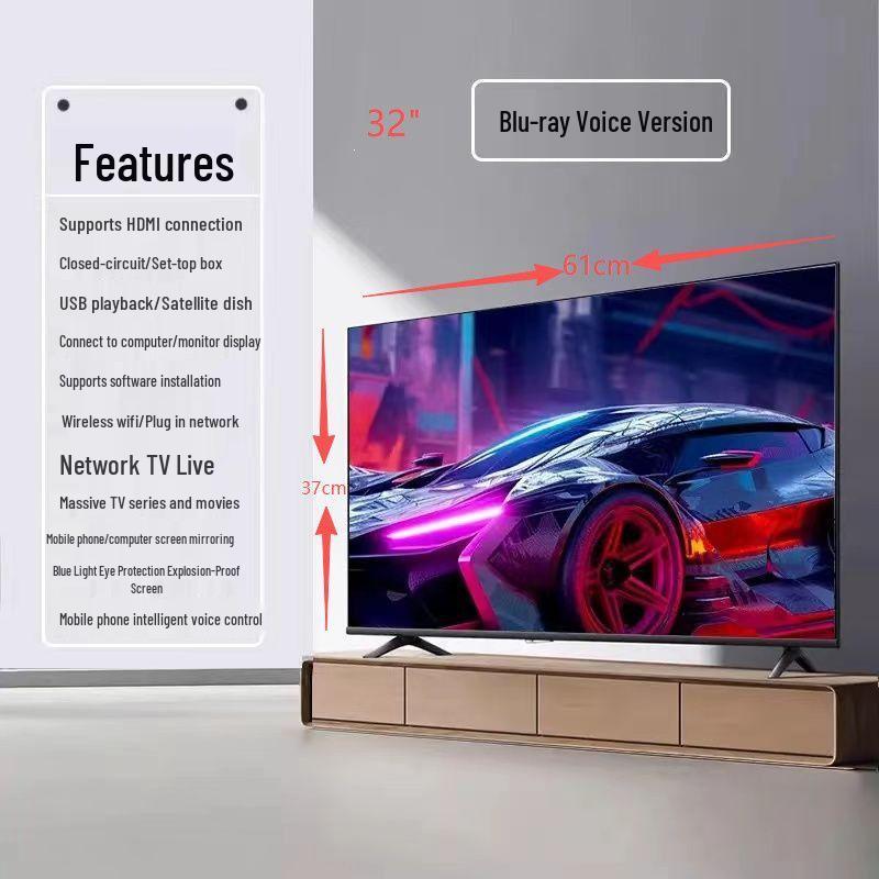 8K LCD TV with Network Connectivity, Available in Sizes: 32", 40", 55", 65", 75", 80", 85", 90".