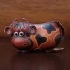 Genuine Leather Keychain Wallet With Adorable 3D Bull Design And Plush Lining Novelty Keychain For Keys And Coins