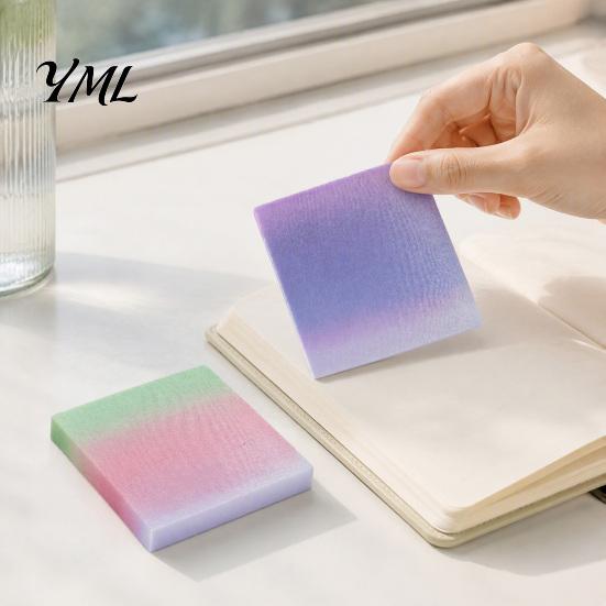 Multi Purpose Index Flags Gradient Pearlescent Adhesive Notes, Matte Self-Stick Pads, Removable Sparkling Handbook Supplies Sand Tabs for Office