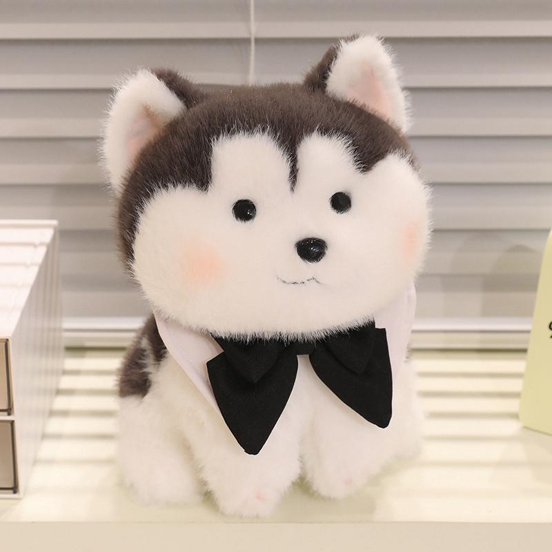 25-30cm Simulation RealLife Pets Husky Plush Toy Stuffed Fluffy Animal Cute Puppy Dog Baby Appsease Doll Soft Kids Toys Gifts