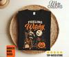 Feeling Witchy T-Shirt, Halloween Coffee Witch Tee, Black Cat Pumpkin Design, Gothic Book Lover Gifts, Spooky Season Outfit, Autumn Birthday