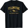 Yellowstone National Park 1872 Hiking Womens Mens Graphic T-Shirt