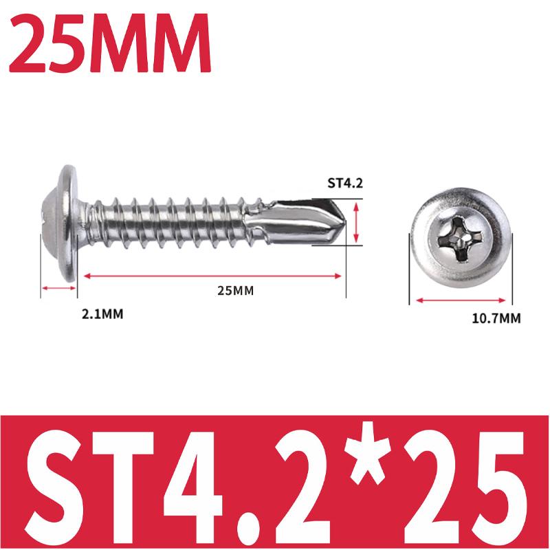 20-200Pcs Metal Self-Tapping Screws with Quick-Tapping Thread for Automotive Furniture No Pre-Drilling Needed Screws Fasteners