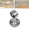 K1AE 2Pcs Home Hanging Rod Support Socket Closet Pole Sockets Flange Rod Holder