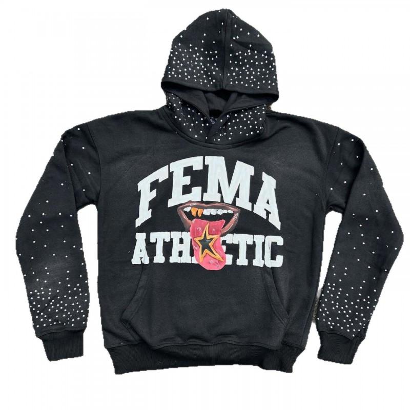 Mens Gothic Hip Hop Hoodie Loose Fit Printed Streetwear Sweatshirt Teens