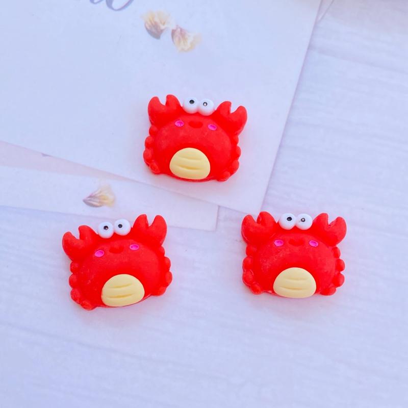 10Pcs New Mini Cute Marine Animal Series Flat back Resin Cabochons Scrapbooking DIY Jewelry Craft Decoration Accessorie