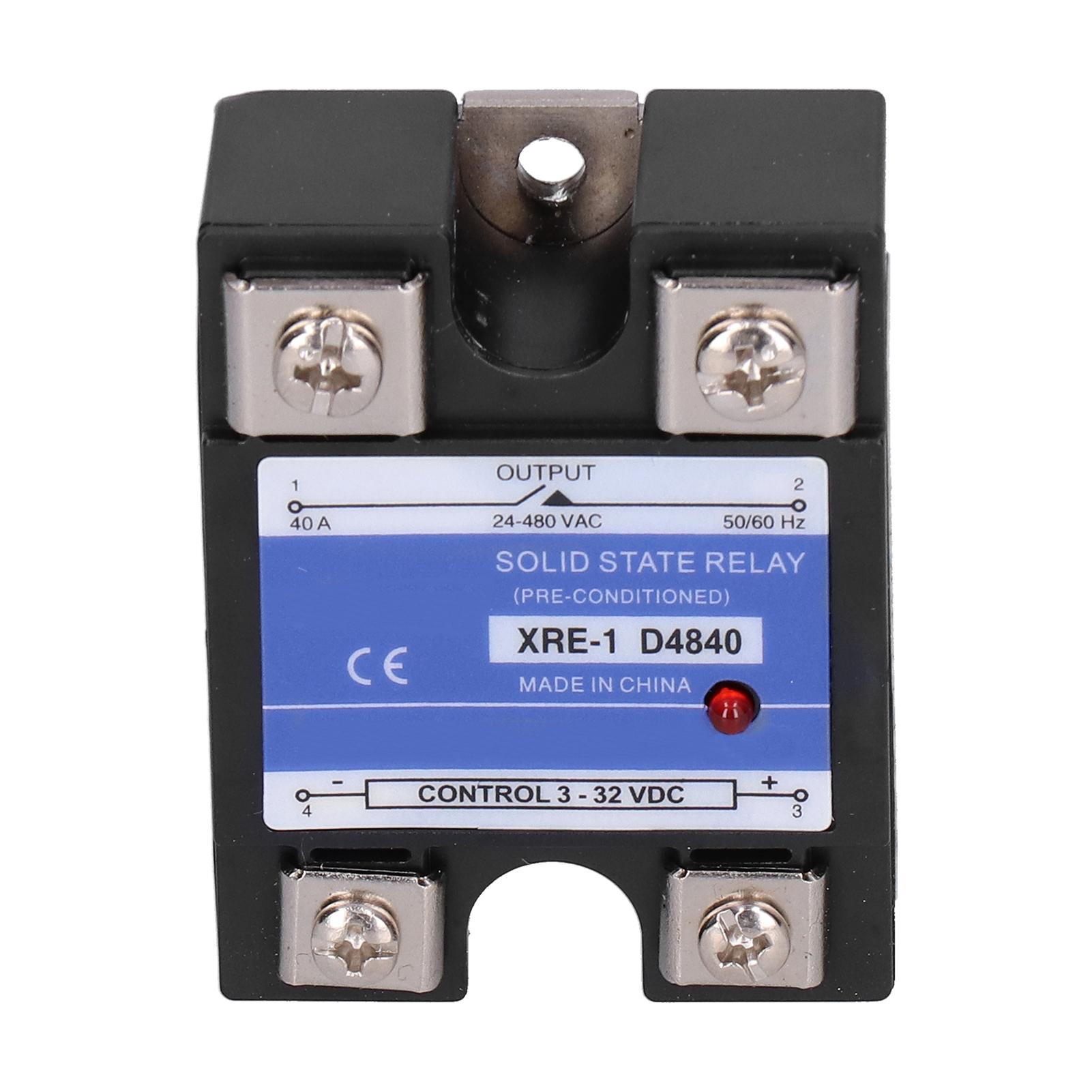 

Твердотільне реле Однофазне Прозора пластикова кришка XRE1 D4840 Електронні компоненти