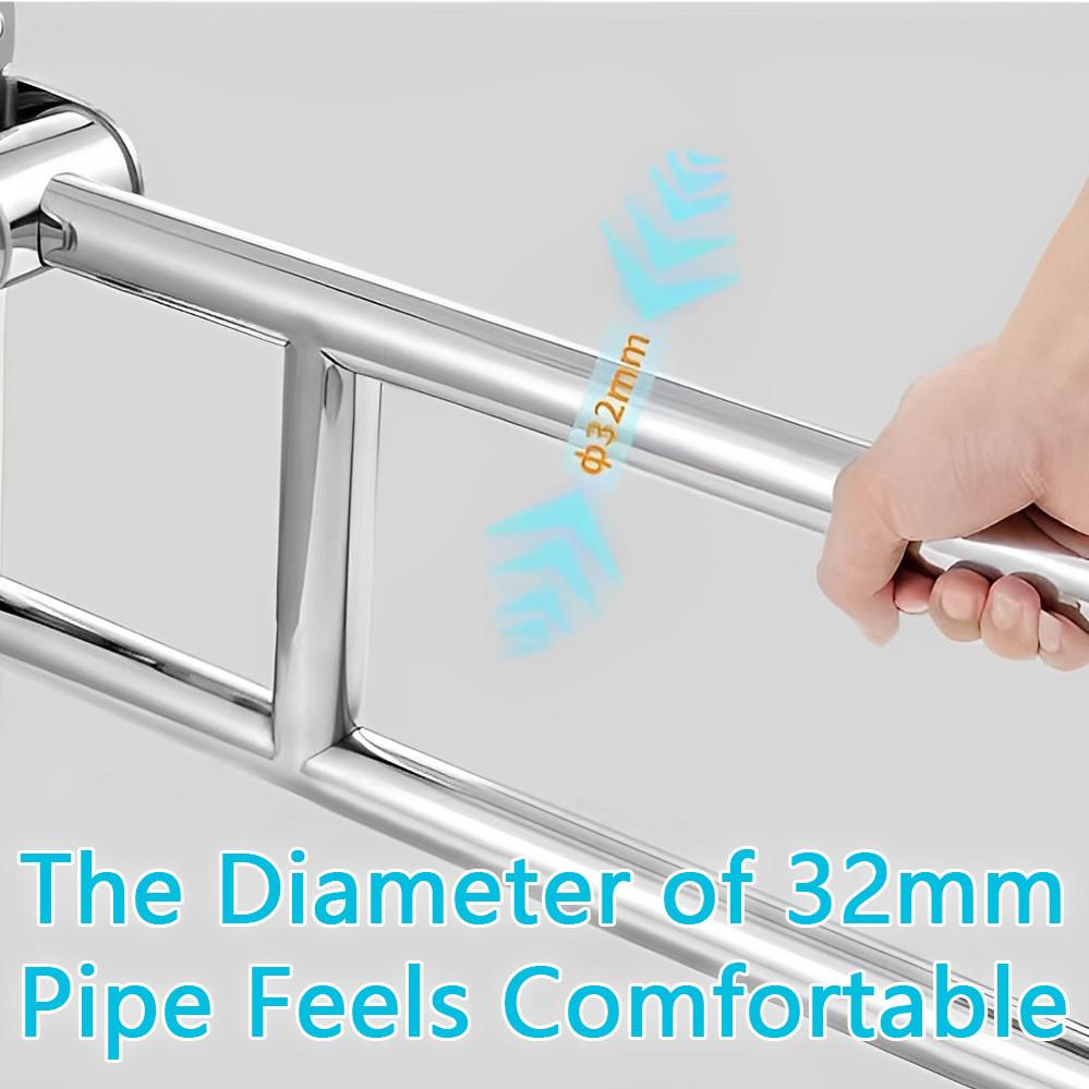 304 Toilette Badezimmer Klappbarer Behinderten Handlauf U-förmiger Griff Haltegriff Edelstahl Ältere Sicherheit Handlauf