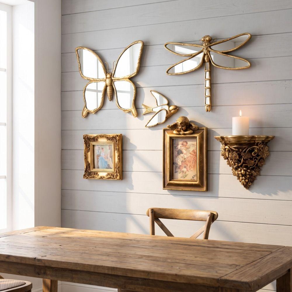 Light Luxury Wall Decoration Retro Style Swallow Wall Carving Home Decoration Wall Background