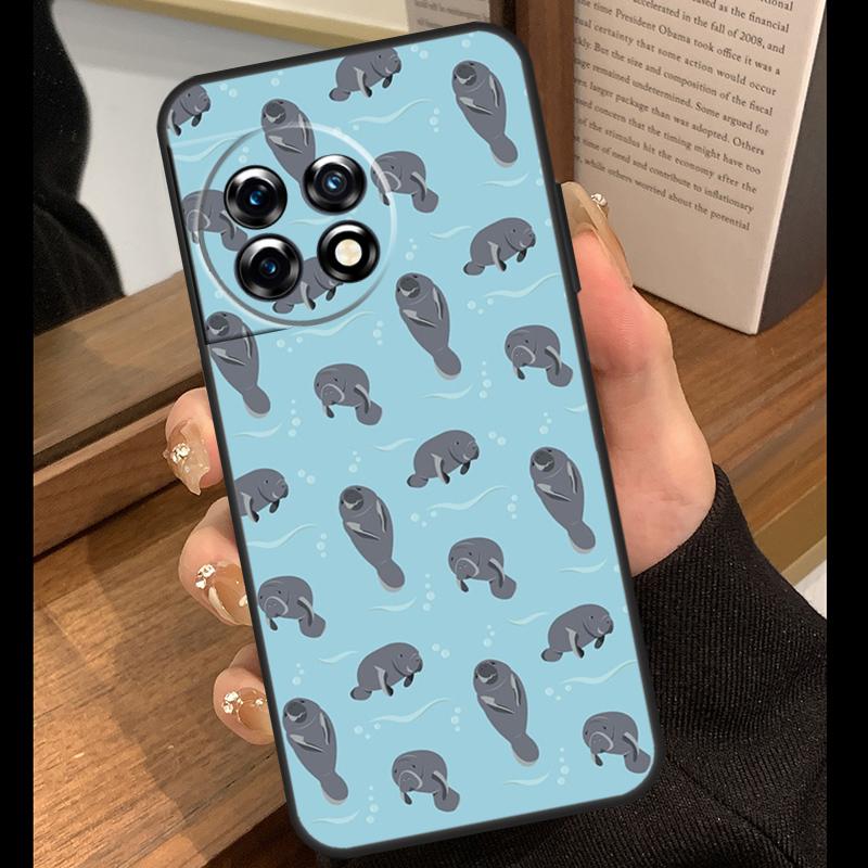 

Cute Baby Manatee Case For OnePlus 15 R 13T 13R 12R 10T 8T 13 12 11 9 10 Pro Nord 5 CE 4 2 3 Lite N20 N30 Cover OnePlus Nord N20
