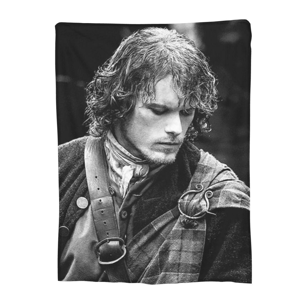 

Jamie Fraser Outlande Blanket Flannel Warm Sofa Throw Blankets For Home Bedroom Office Throws Bedspread Quilt 30x40in