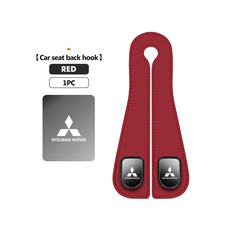 Для Mitsubishi Премиальная Кожаная Автомобильная Двойная Вешалка-Крючок Прочная Хранение Outlander Lancer L200 ASX Pajero Grandis Eclipse